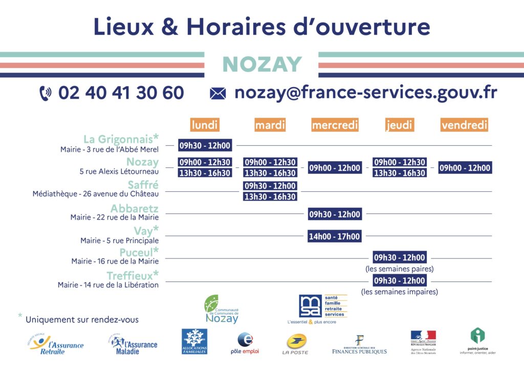 horaires France Services